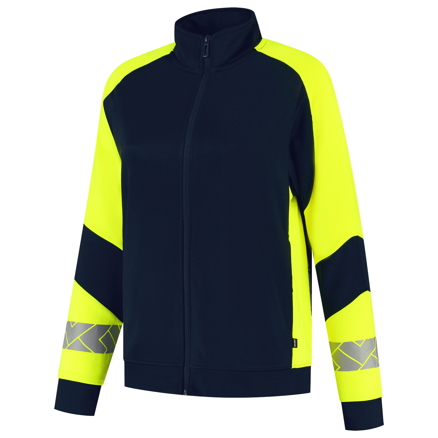 Tricorp Workwear Reflective Redefined Sweaters 306115 Dames inktblauw-fluo geel(inkfluoryellow)