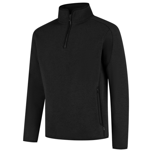 Tricorp Workwear Unicolor Redefined Fleecejack 306117 Knitted 1/4 Zip zwart(black)
