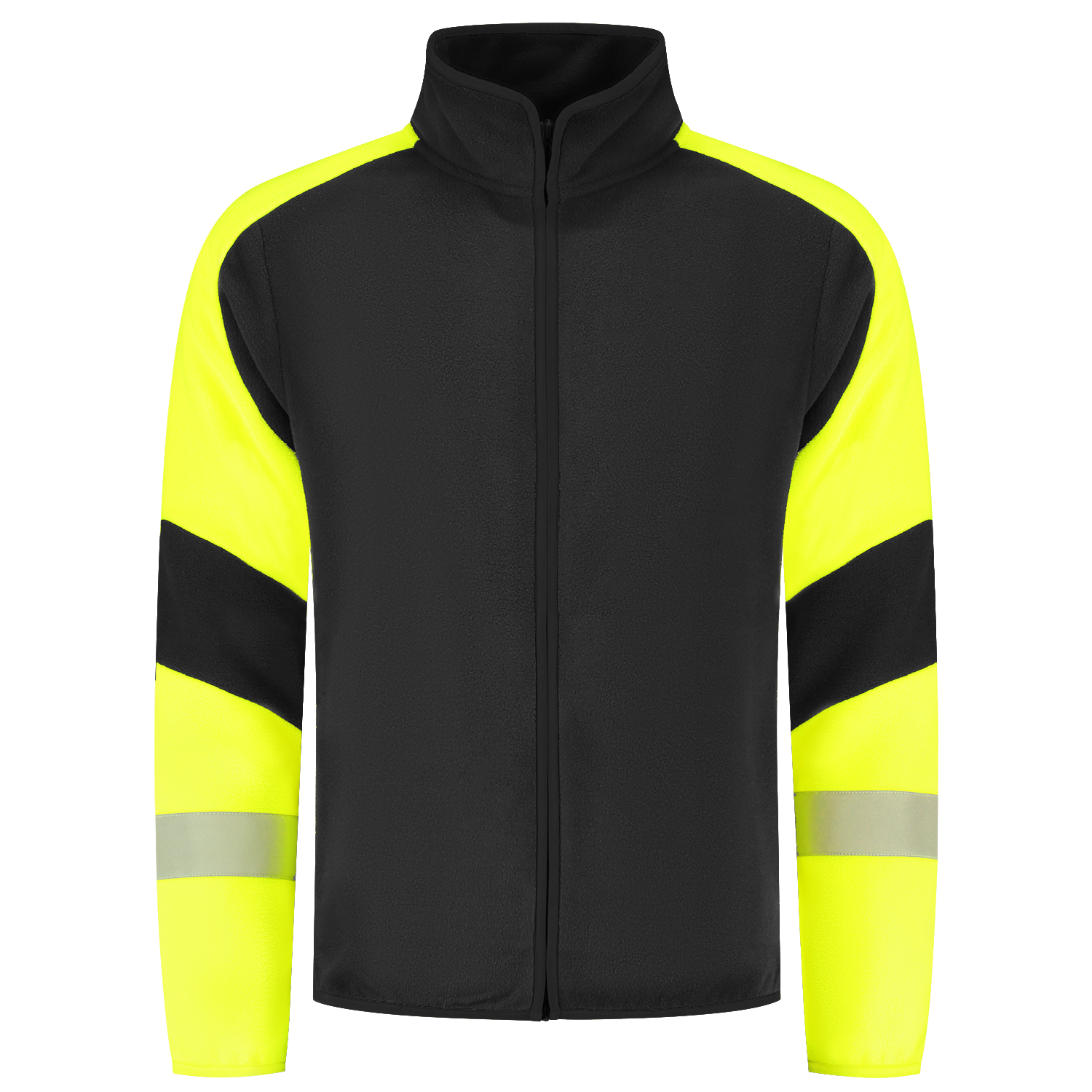Tricorp Workwear Reflective Redefined Fleecejack 306119 HiVis zwart-fluo geel(blackfluoryellow)