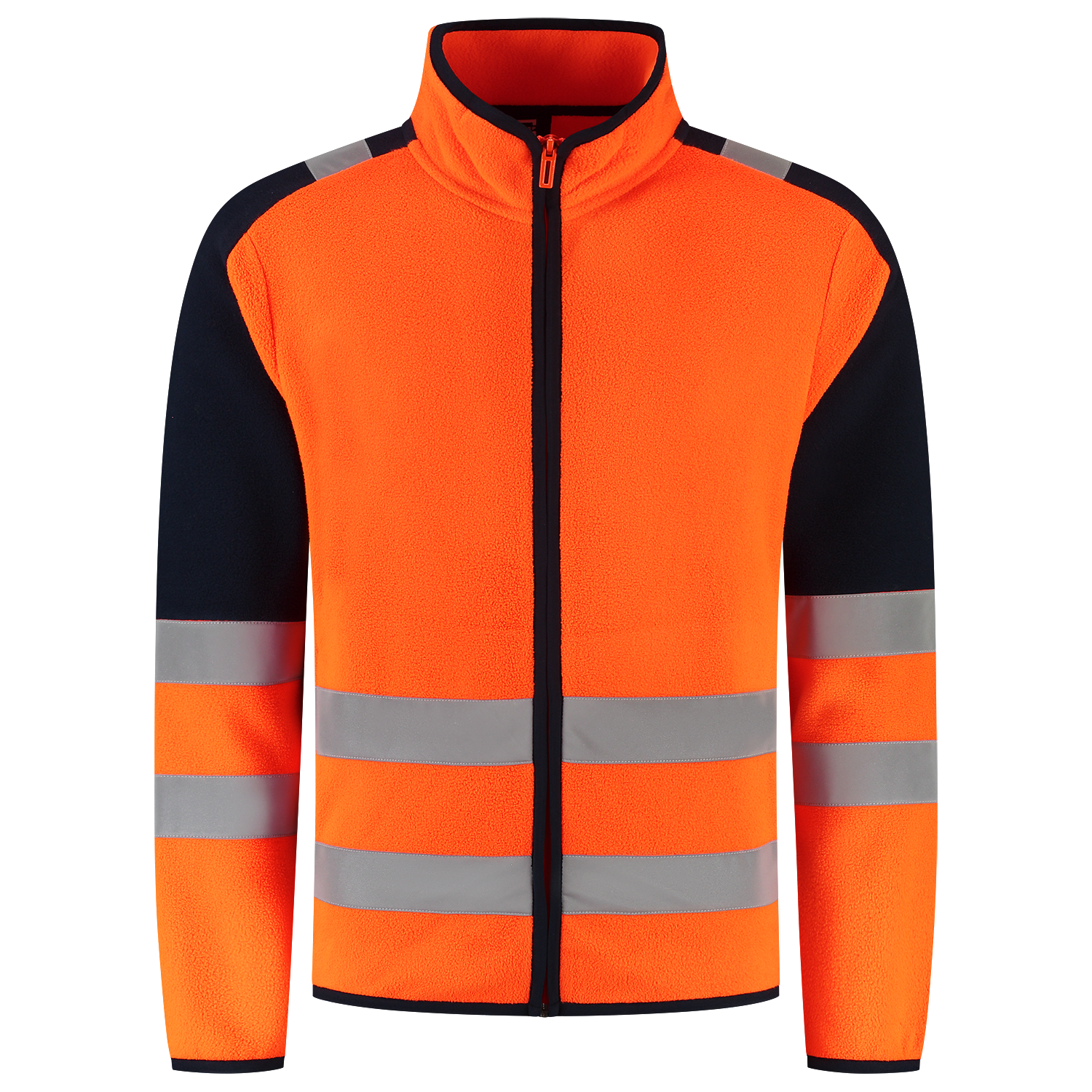 Tricorp Workwear High Vis Redefined Fleecejack 306120 HiVis fluo oranje-inktblauw(fluororangeink)