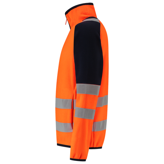 Tricorp Workwear High Vis Redefined Fleecejack 306120 HiVis fluo oranje-inktblauw(fluororangeink)
