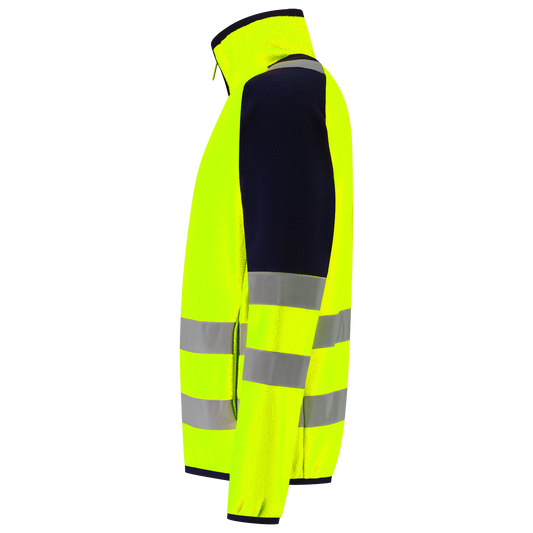 Tricorp Workwear High Vis Redefined Fleecejack 306120 HiVis fluo geel-inktblauw(fluoryellowink)