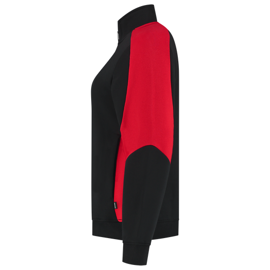 Tricorp Workwear Bicolor Redefined Sweatvest 306122 Dames zwart-fel rood(blackbrightred)