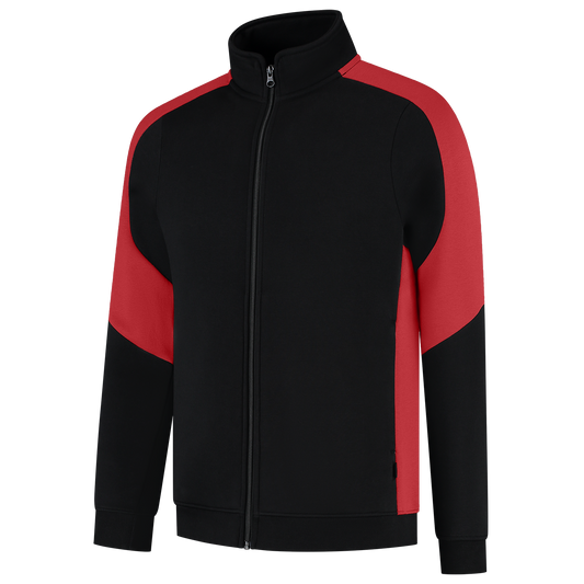 Tricorp Workwear Bicolor Redefined Sweatvest 306122 Dames zwart-fel rood(blackbrightred)