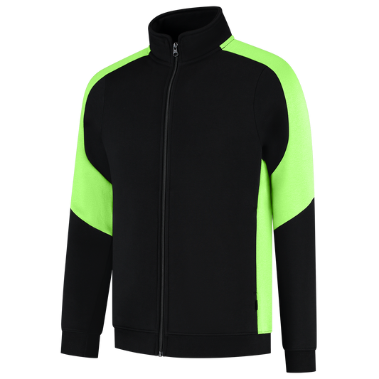 Tricorp Workwear Bicolor Redefined Sweatvest 306122 Dames zwart-limoengroen(blacklime)