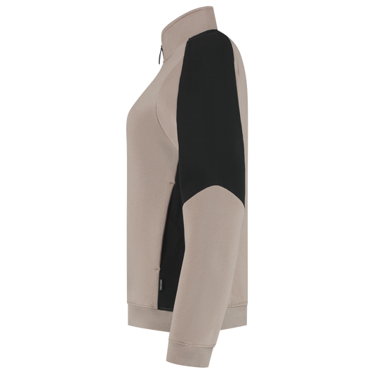 Tricorp Workwear Bicolor Redefined Sweatvest 306122 Dames zand-zwart(sandblack)
