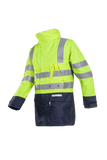 Sioen Jassen Winseler Multinorm Inrits-systeem fluo geel-marineblauw