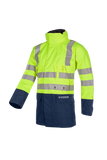 Sioen parka Winseler multinorm fluo geel-marine