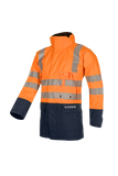 Sioen parka Winseler multinorm fluo oranje-marineblauw
