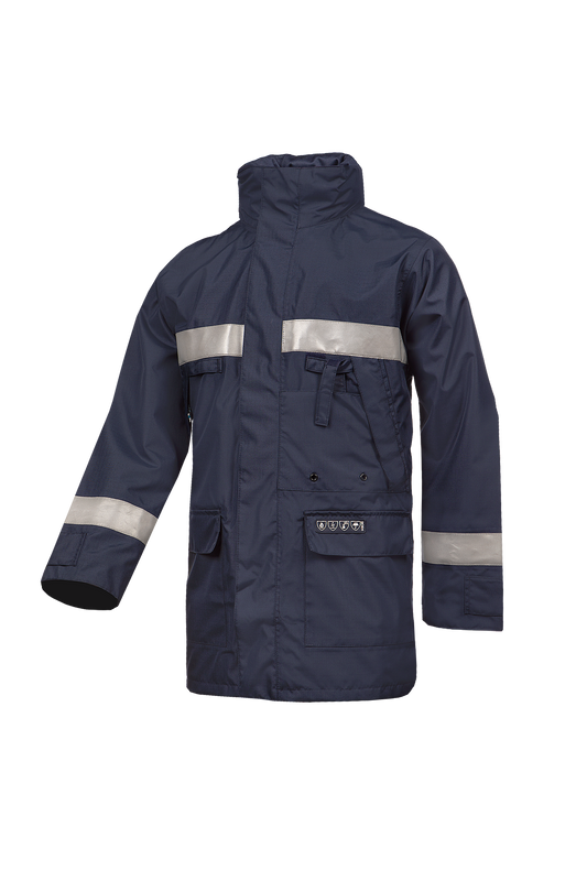 Sioen parka Hasnon multinorm marineblauw