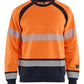 Blaklader Vlamvertragend Multinorm Sweatshirt 30881745 inherent vlamwerend fluo oranje-marineblauw(5389)