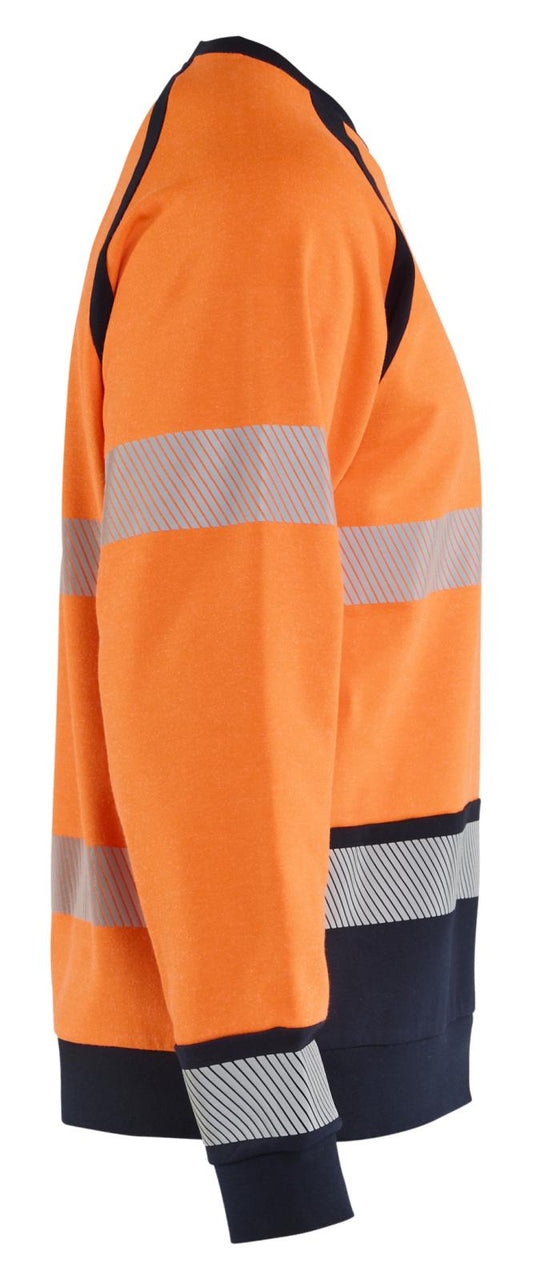 Blaklader Vlamvertragend Multinorm Sweatshirt 30881745 inherent vlamwerend fluo oranje-marineblauw(5389)