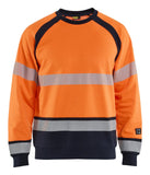 Blaklader Vlamvertragend Multinorm Sweatshirt 30881745 inherent vlamwerend fluo oranje-marineblauw(5389)