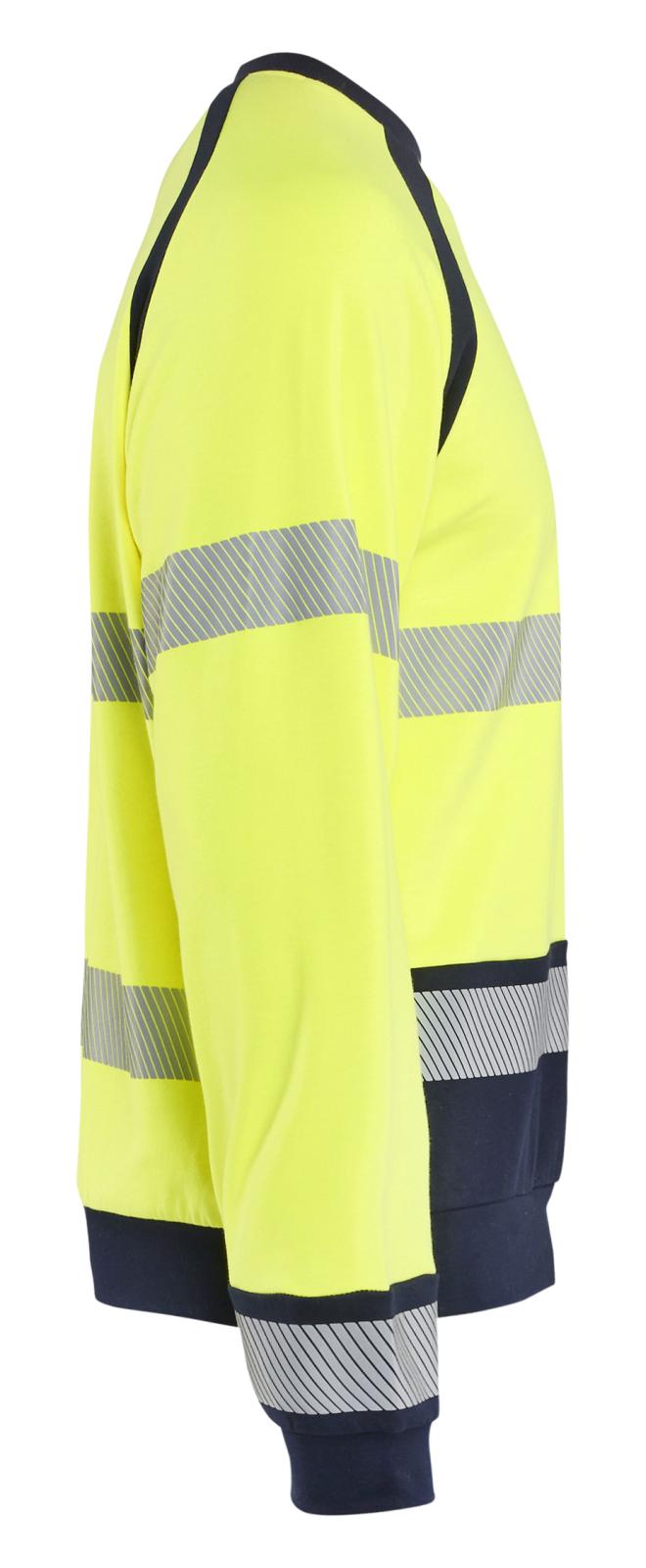 Blaklader Vlamvertragend Multinorm Sweatshirt 30881762 HiVis fluo geel-marineblauw(3389)
