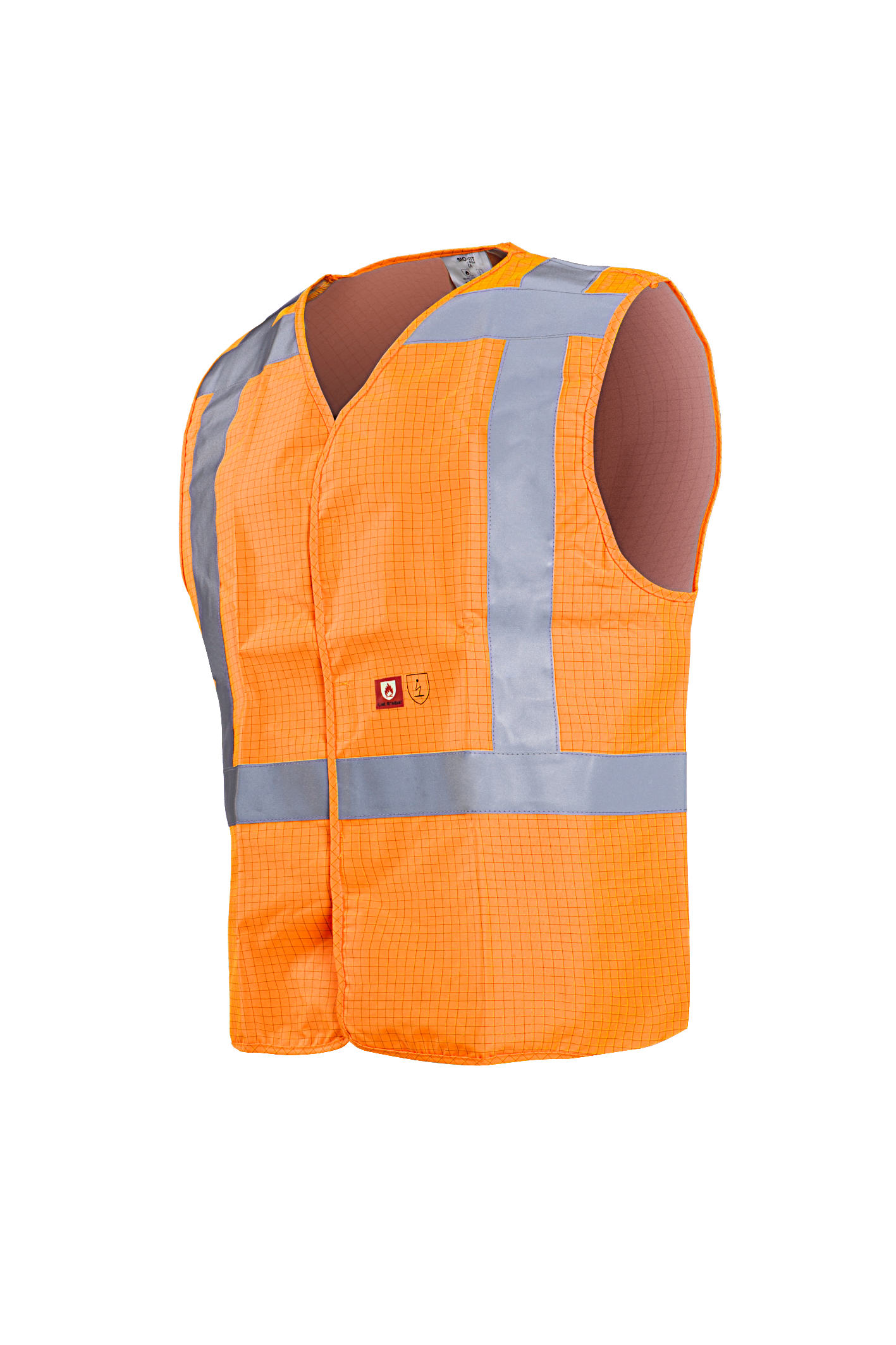 Sioen Vesten Raufar  fluo-oranje