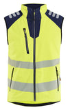 Blaklader High Vis Bodywarmer 30912513 Softshell HiVis fluo geel-marineblauw(3389)