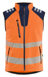 Blaklader High vis Bodywarmer 30912513 Softshell HiVis fluo oranje-marineblauw(5389)