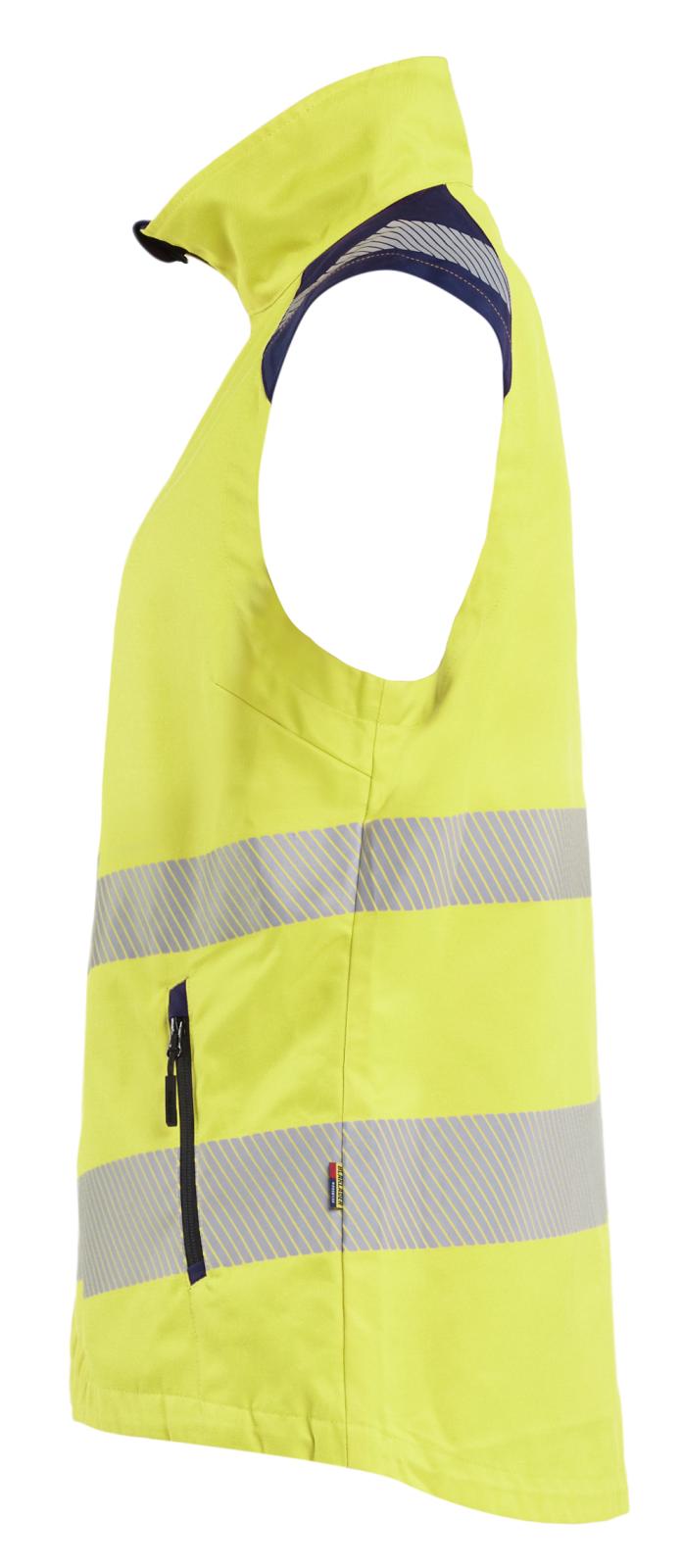 Blaklader Dames High Vis Bodywarmer 30921905 HiVis fluo geel-marineblauw(3389)
