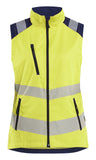 Blaklader Dames High Vis Bodywarmer 30921905 HiVis fluo geel-marineblauw(3389)