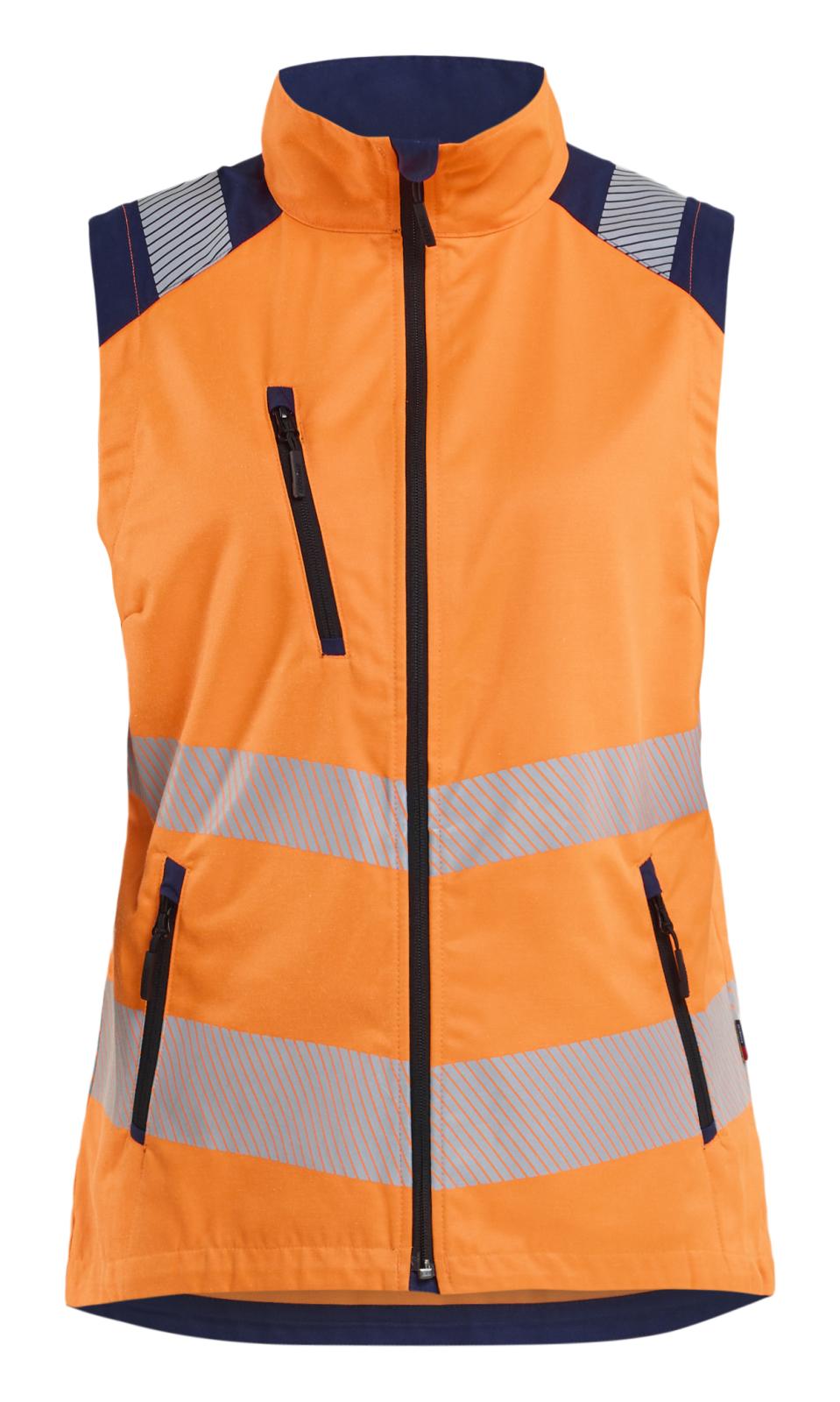 Blaklader Dames High Vis Bodywarmer 30921905 HiVis fluo oranje-marineblauw(5389)