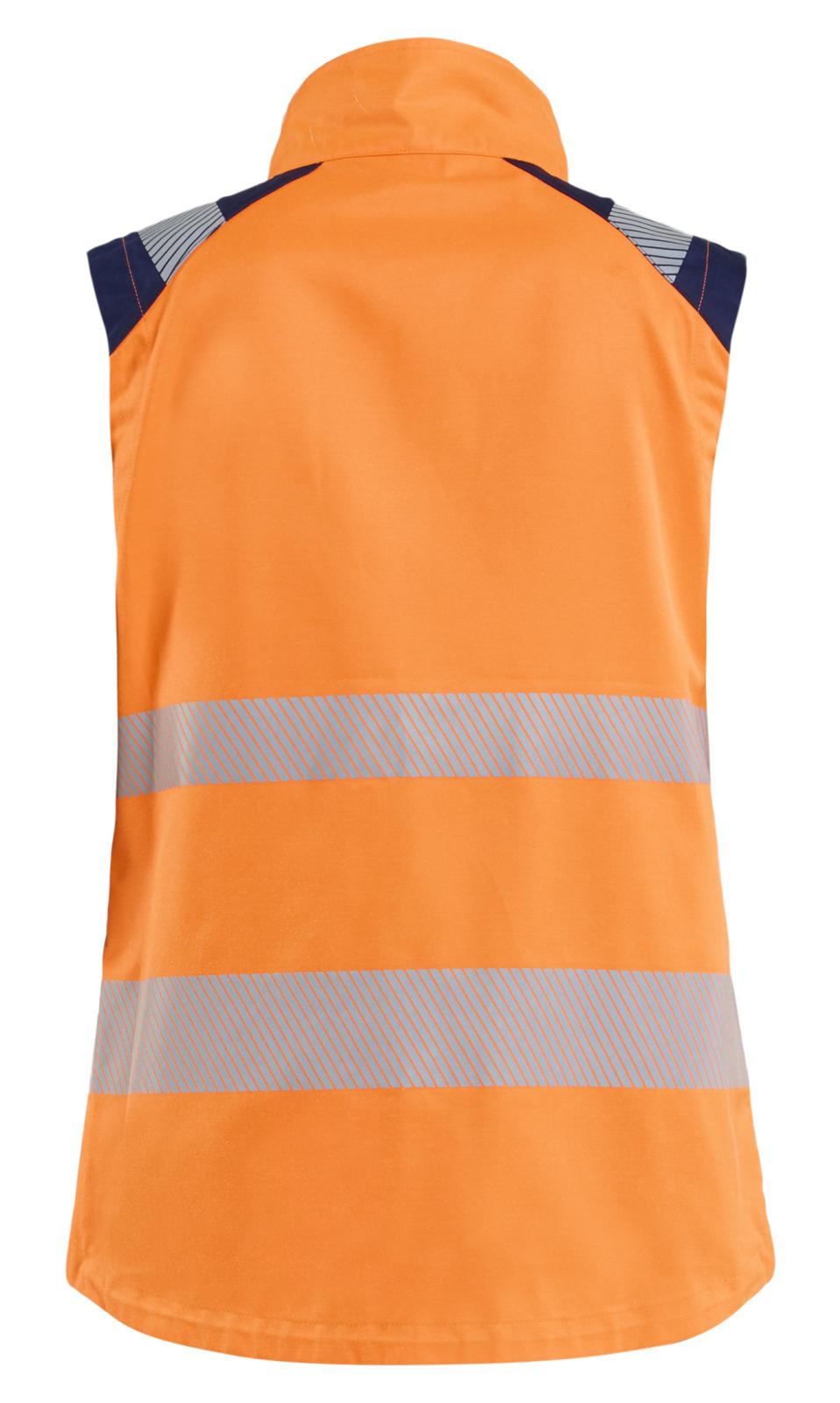 Blaklader Dames High Vis Bodywarmer 30921905 HiVis fluo oranje-marineblauw(5389)