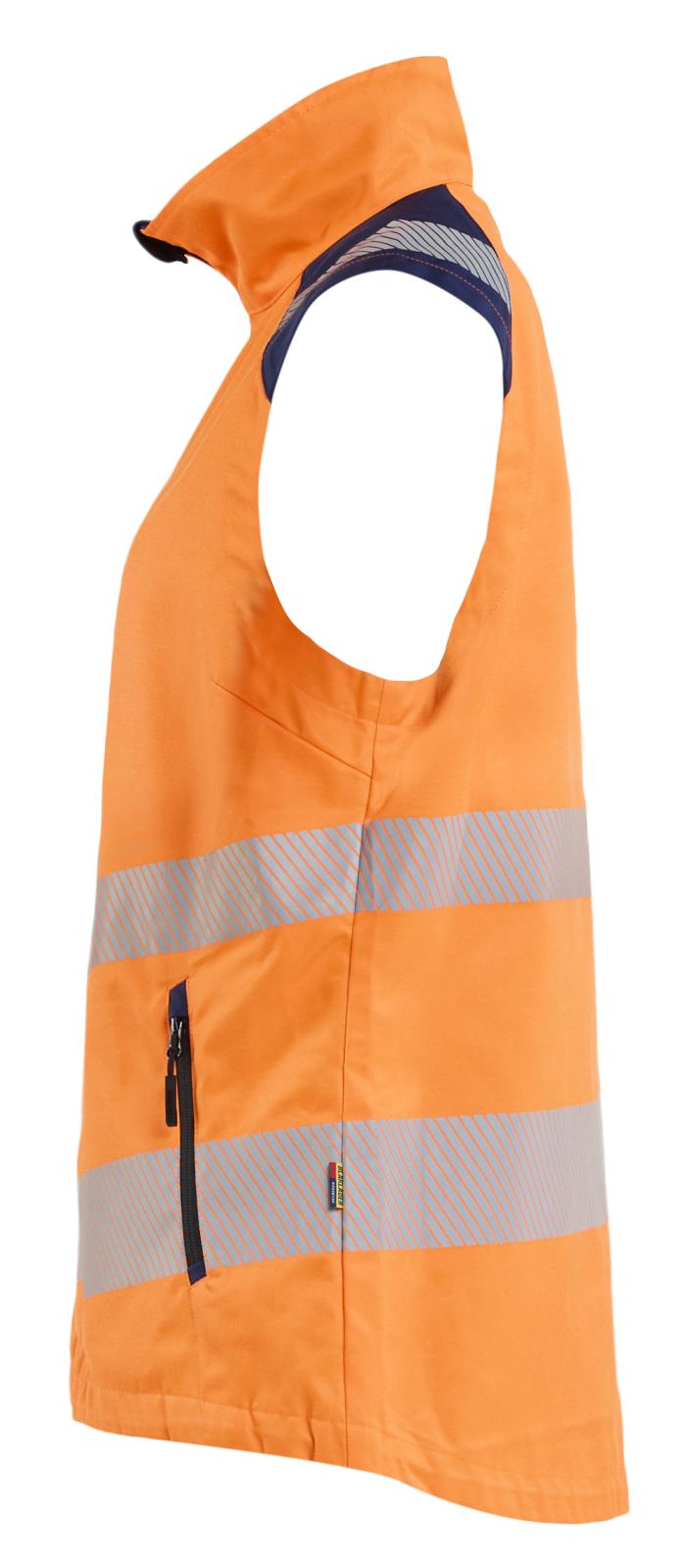 Blaklader Dames High Vis Bodywarmer 30921905 HiVis fluo oranje-marineblauw(5389)