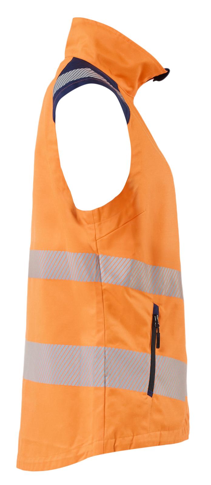 Blaklader Dames High Vis Bodywarmer 30921905 HiVis fluo oranje-marineblauw(5389)