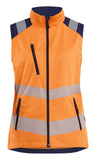 Blaklader Dames High Vis Bodywarmer 30921905 HiVis fluo oranje-marineblauw(5389)