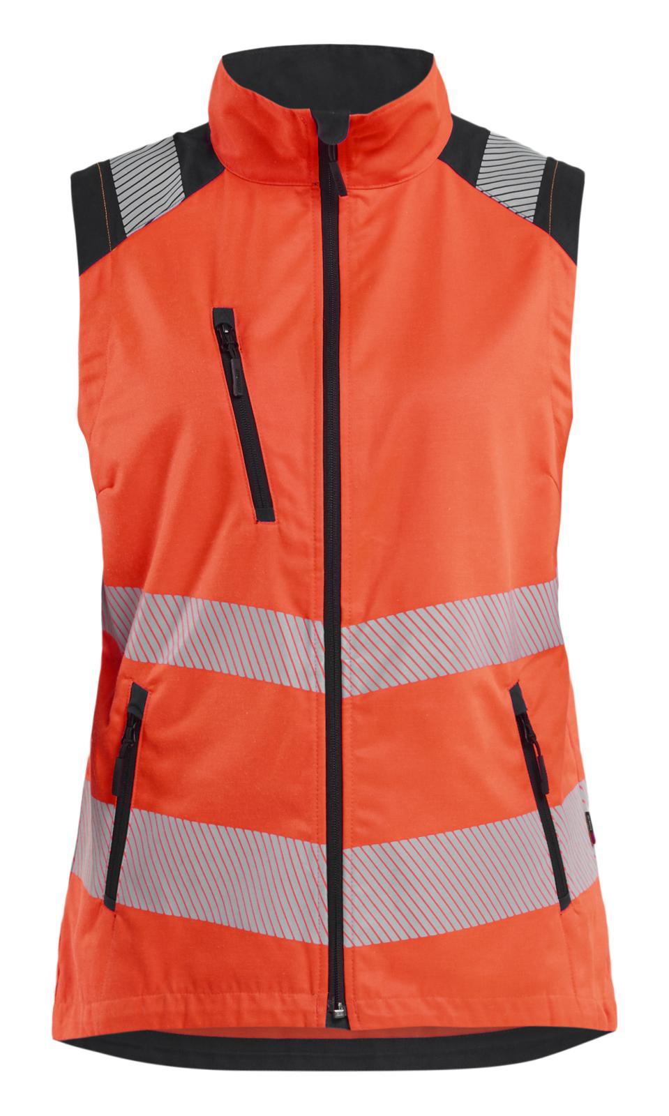 Blaklader Dames High Vis Bodywarmer 30921905 HiVis fluo rood-zwart(5599)