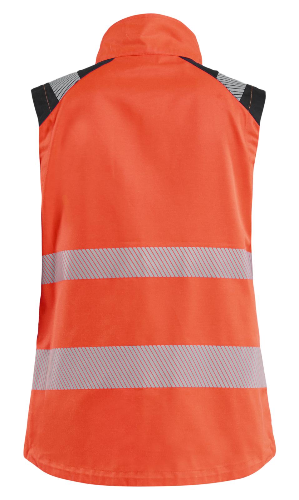 Blaklader Dames High Vis Bodywarmer 30921905 HiVis fluo rood-zwart(5599)