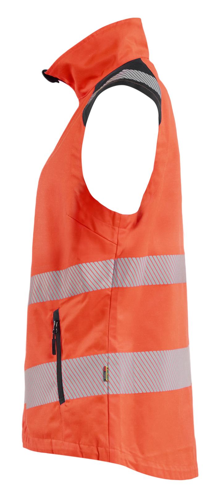Blaklader Dames High Vis Bodywarmer 30921905 HiVis fluo rood-zwart(5599)