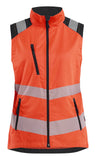Blaklader Dames High Vis Bodywarmer 30921905 HiVis fluo rood-zwart(5599)