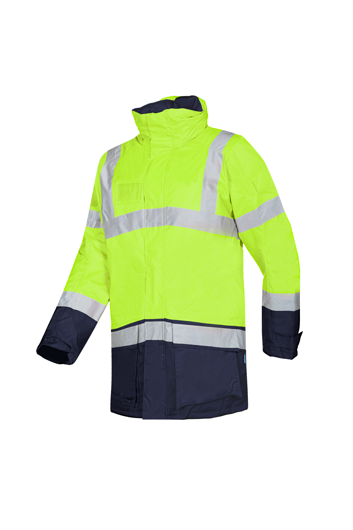 Sioen Jassen Lightflash  fluo geel-marineblauw
