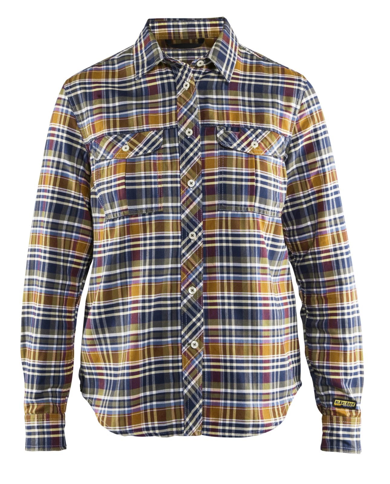 Blaklader Shirts 32091137 marineblauw-oranje(8954)