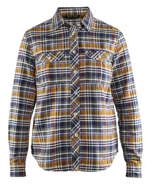 Blaklader Shirts 32091137 marineblauw-oranje(8954)