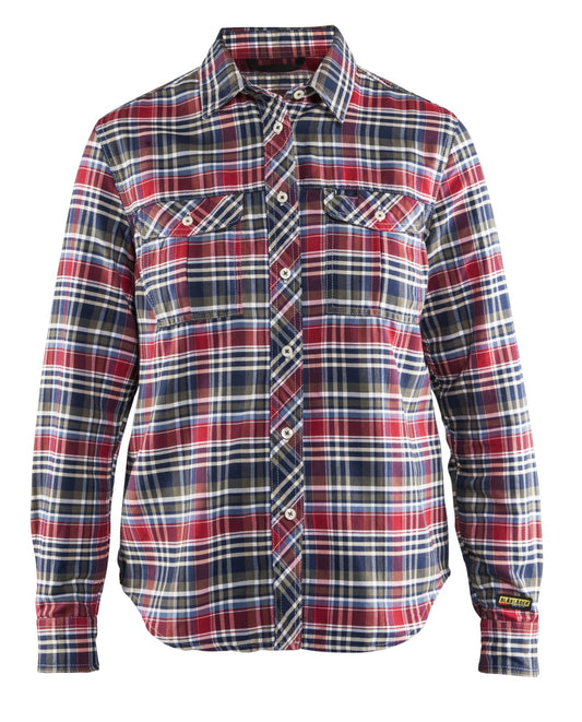 Blaklader Shirts 32091137 marineblauw-rood(8956)