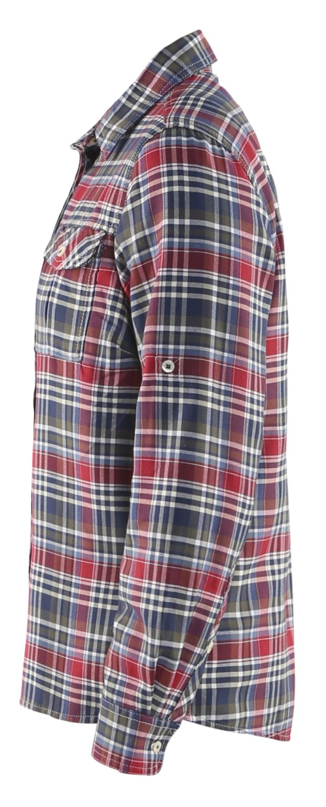 Blaklader Shirts 32091137 marineblauw-rood(8956)