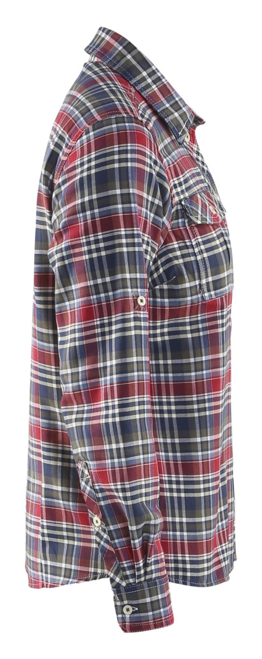 Blaklader Shirts 32091137 marineblauw-rood(8956)