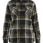 Blaklader Profiel Flanel Dames Overhemd 32181168 dames donker herfstgroen-zwart(4298)