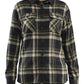 Blaklader Profiel Dames Overhemd 32181168 Flanel donker herfstgroen-zwart(4298)