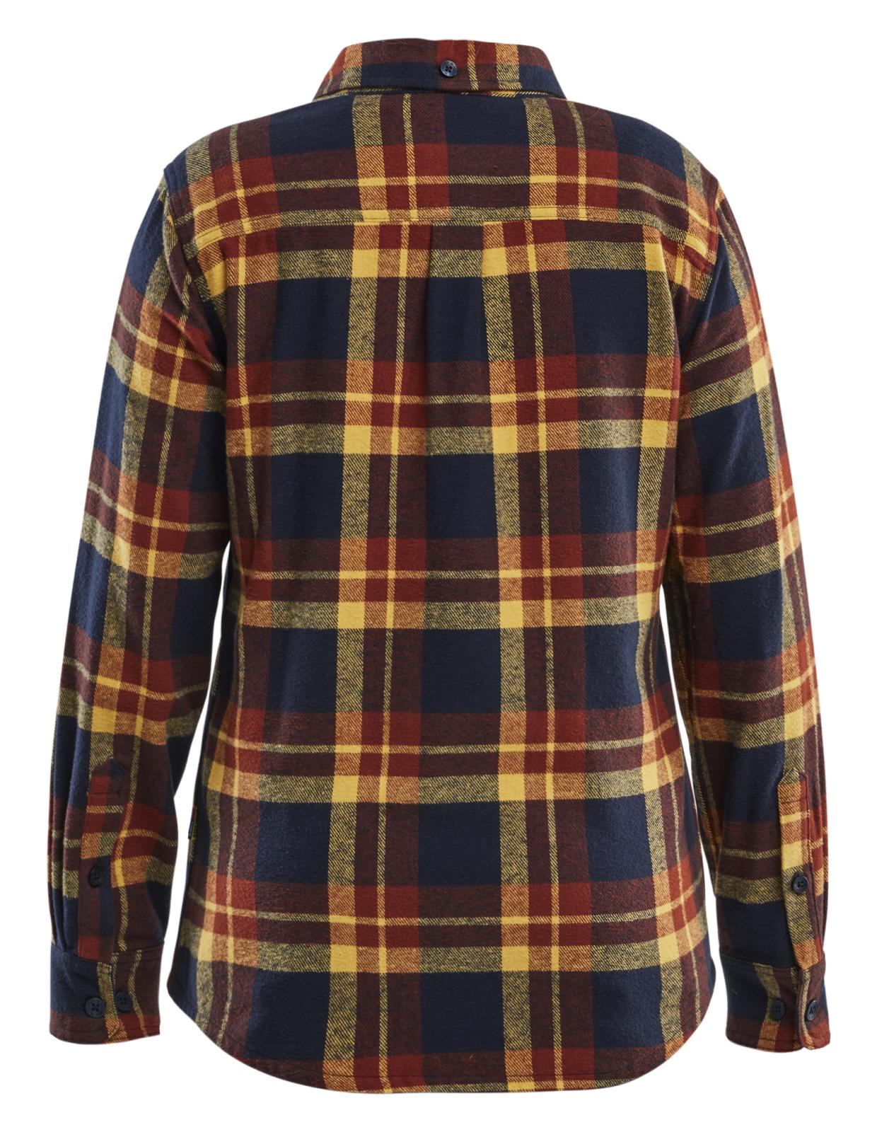 Blaklader Profiel Dames Overhemd 32181168 Flanel gebrand rood-donker marineblauw(5986)