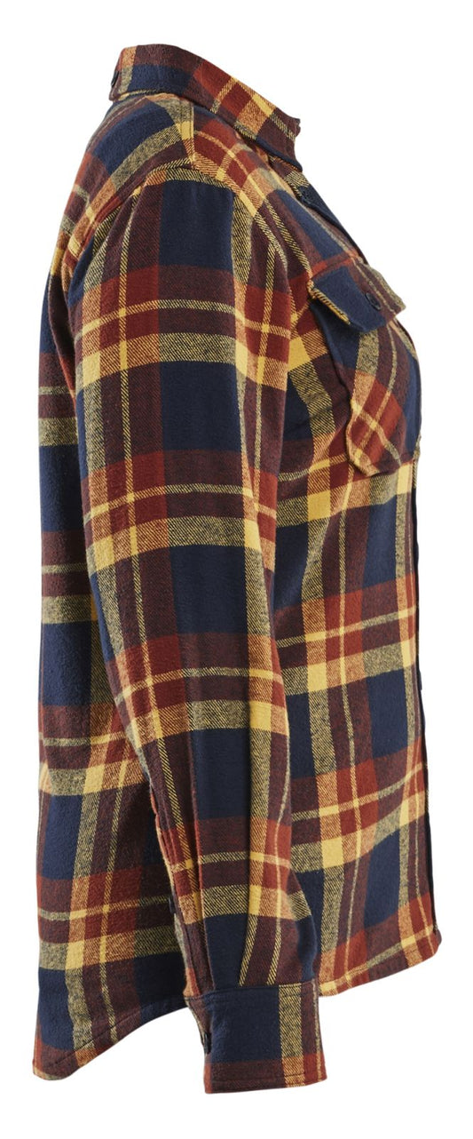 Blaklader Profiel Dames Overhemd 32181168 Flanel gebrand rood-donker marineblauw(5986)