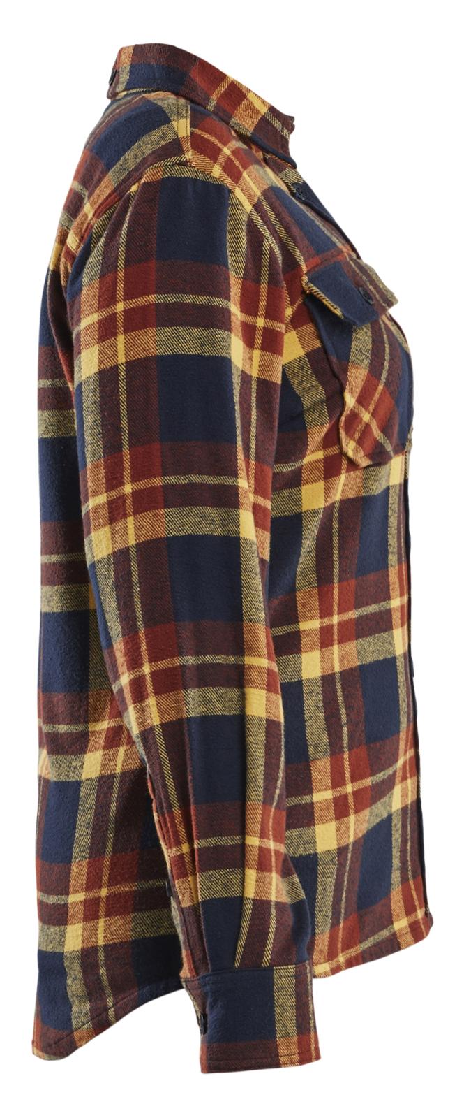 Blaklader Profiel Dames Overhemd 32181168 Flanel gebrand rood-donker marineblauw(5986)