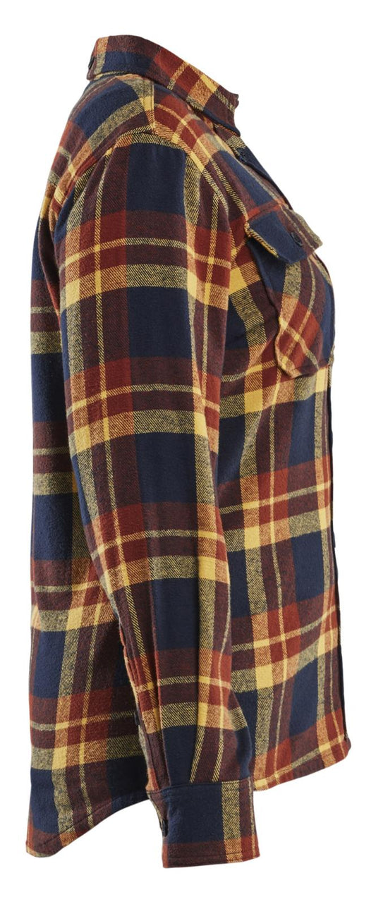 Blaklader Profiel Dames Overhemd 32181168 Flanel gebrand rood-donker marineblauw(5986)