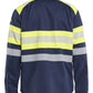 Blaklader shirts/hemden 32291517 marineblauw-fluo geel(8933)