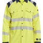 Blaklader Shirts 32391517 Multinorm fluo geel-marineblauw(3389)