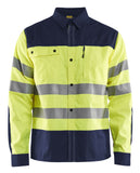 Blaklader Shirts 32551817 fluo geel-marineblauw(3389)