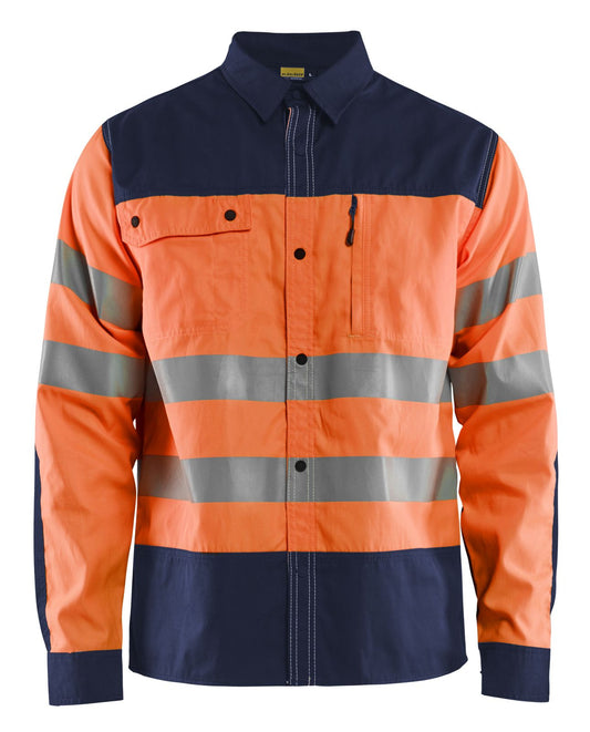Blaklader Shirts 32551817 fluo oranje-marineblauw(5389)