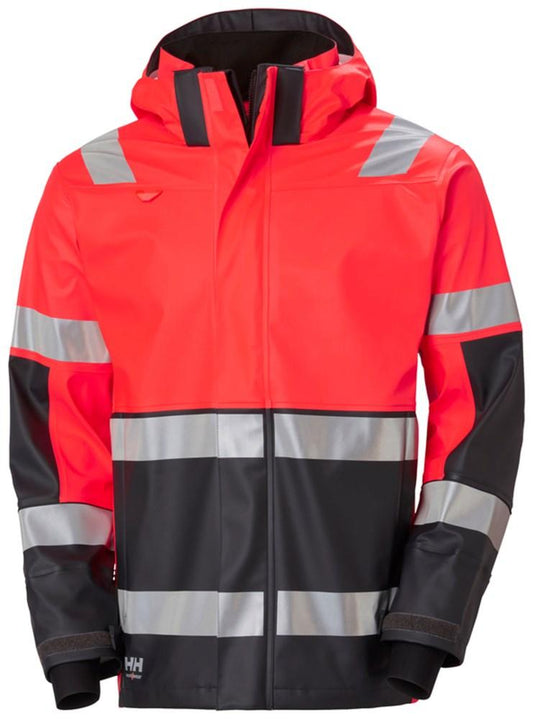 Helly Hansen Alna 2.0 Reflecterende jassen 70295 Rain Jacket rood-ebbenhoutzwart(169)