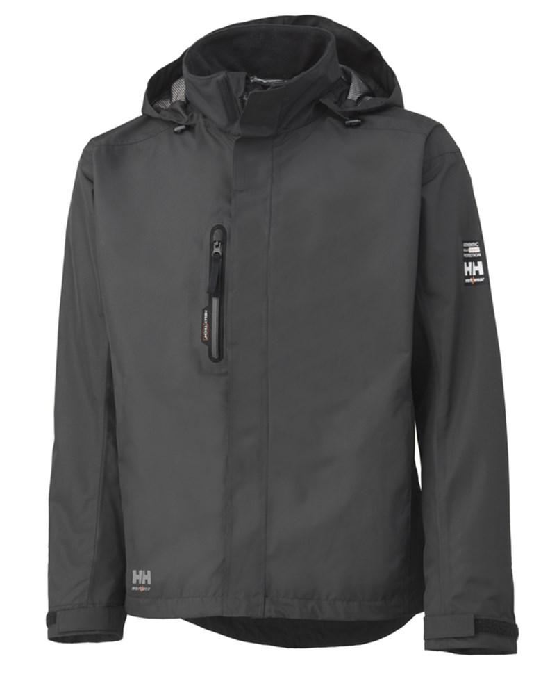 Helly Hansen Manchester  Werkjacks Haag 71043 Shell Inrits-systeem donkergrijs(970)